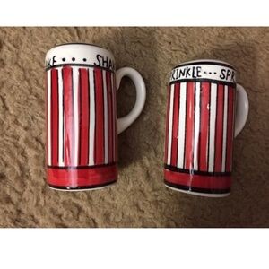 July 4th Red White Black Salt & Pepper Shakers